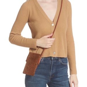 Madewell The Smartphone Genuine Calf Hair Crossbody Bag